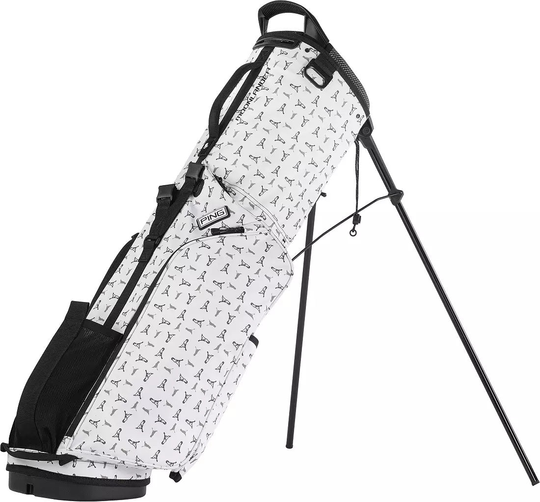 PING 2025 Moonlander Carry Stand Bag White Mr. PING Man