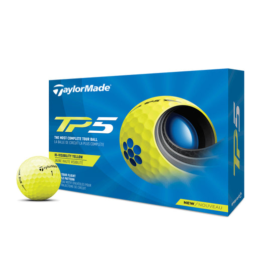 Taylormade TP5 Yellow Golf Ball 5 Dozen Bulk Sale 60 New Golf Balls
