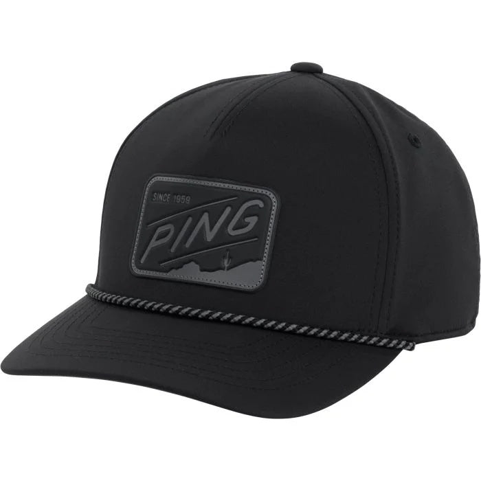 PING Men's Phoenician Golf Hat Black Performance Cap
