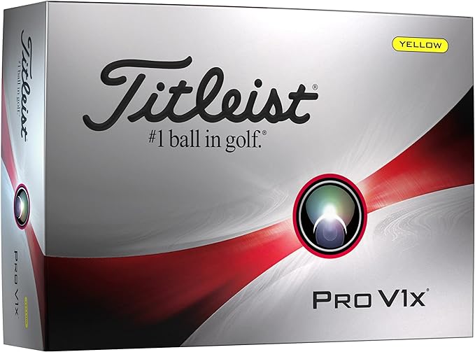 Titleist Pro V1X (1 Dozen) Golf Balls - Yellow