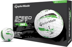 TaylorMade SpeedSoft Ink Green Golf Balls