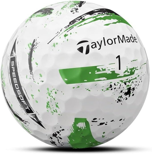 TaylorMade SpeedSoft Ink Green Golf Balls