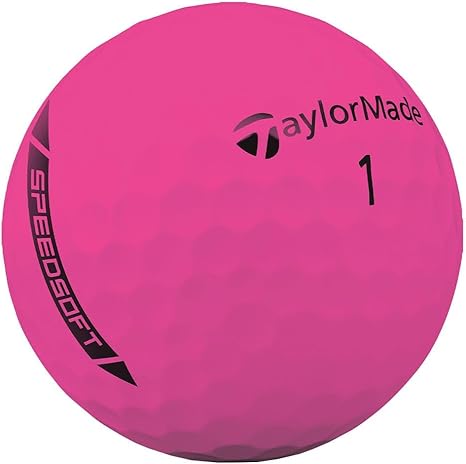 TaylorMade SpeedSoft HI-VIS Pink Golf Balls