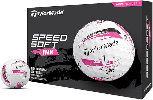 TaylorMade SpeedSoft Ink Pink Golf Balls