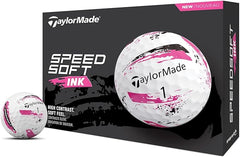 TaylorMade SpeedSoft Ink Pink Golf Balls