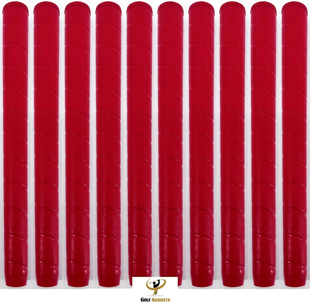 Tour Star + Oversize Red Golf Grips Made in the USA Quantity = 10