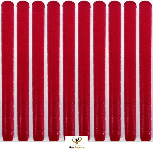 Tour Star + Oversize Red Golf Grips Made in the USA Quantity = 10