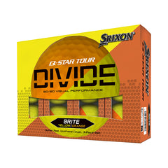 Srixon Q-Star Tour Divide Brite - Yellow & Orange 1 Dozen Golf Balls