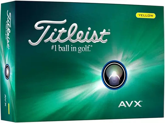 Titleist AVX (1 Dozen) Golf Balls - Yellow