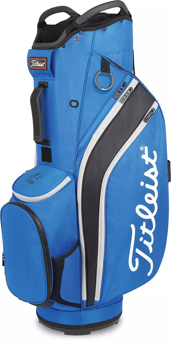 Titleist 2022 Cart 14 Golf Bag Cart Color - Royal Blue Black Gray