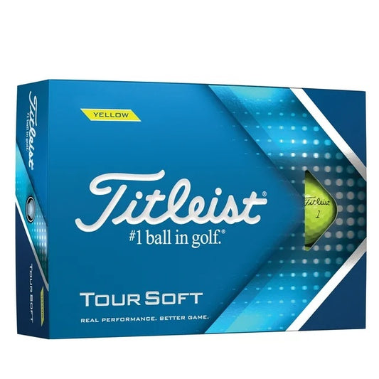 Titleist Tour Soft (1 Dozen) Golf Balls - Yellow
