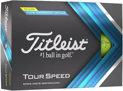 Titleist Tour Speed (1 Dozen) Golf Balls - Yellow