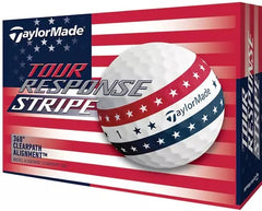 TaylorMade Tour Response Stripe USA Golf Balls - 1 Dozen