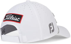 Titleist Golf Tour Breezer Hat 2025 White Gray Adjustable Closure