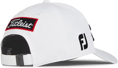 Titleist Golf Tour Performance Hat 2025 White Black Adjustable Closure