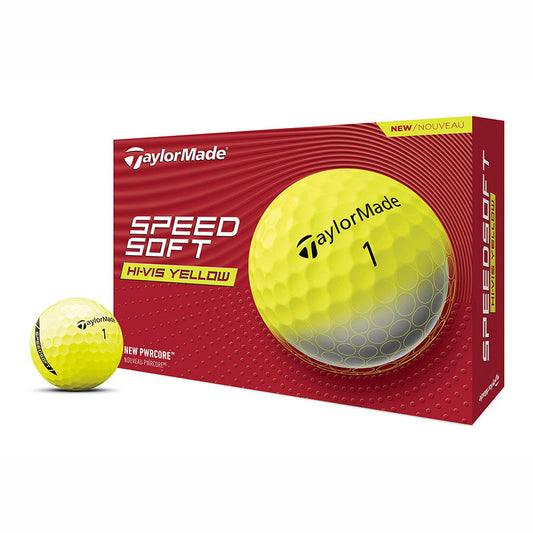 TaylorMade SpeedSoft HI-VIS Yellow Golf Balls