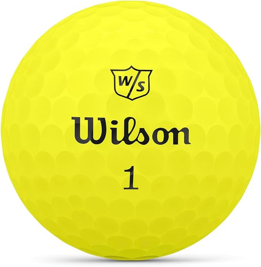 Wilson Staff W/S Duo Soft Golf Balls 1 Dozen - Yellow