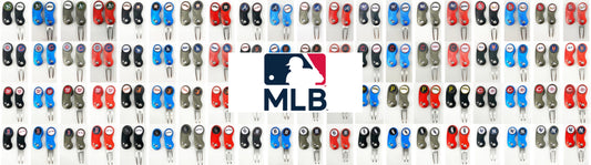 MLB 2 Prong Switchblade GOLF DIVOT REPAIR TOOL + Ballmark CHOOSE TEAM & COLOR